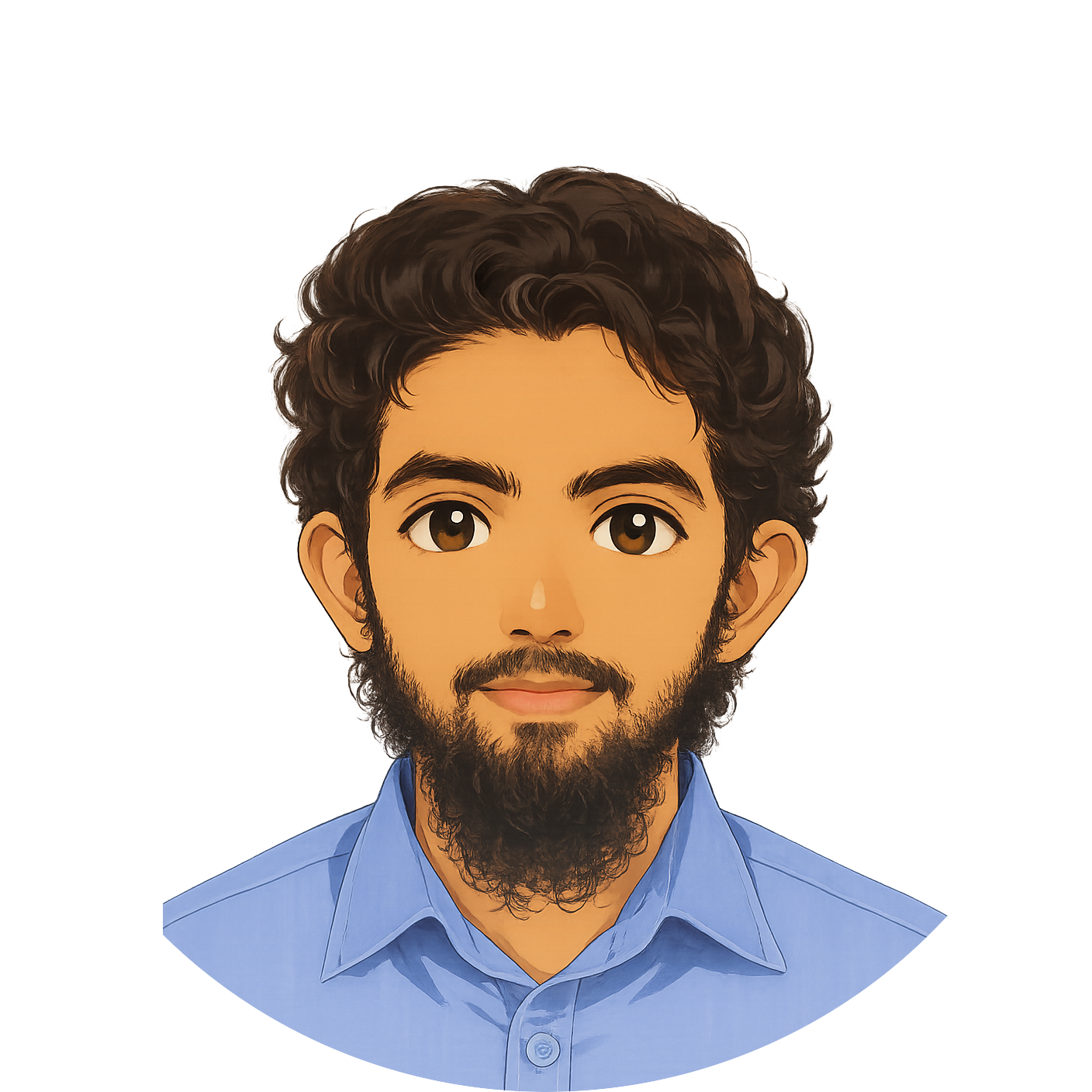 Caricature of Muhammad Ragib Hasin, courtesy ChatGPT